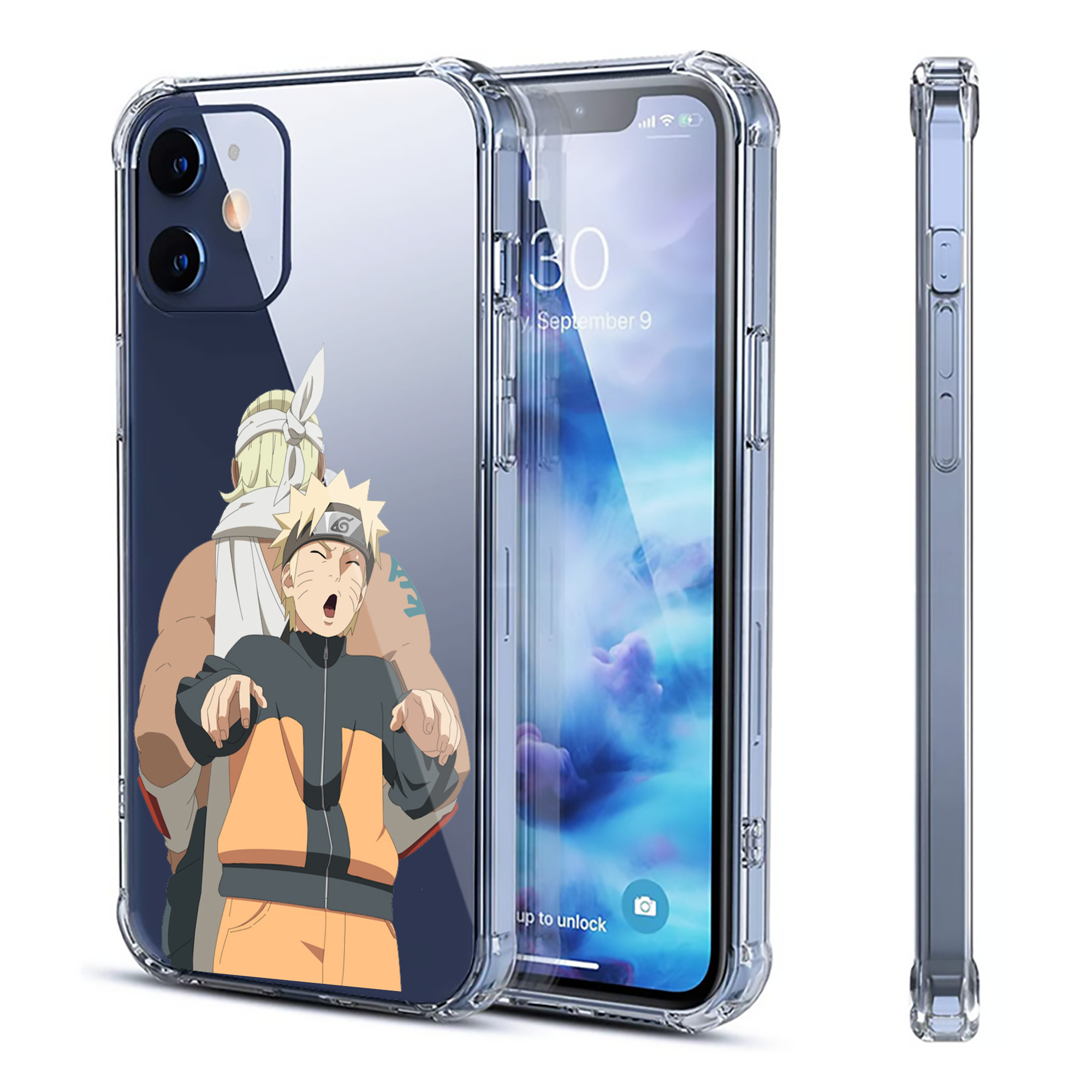 （画像用） NARUTO -ナルト- うずまき ナルト Uzumaki Naruto 【iPhone 12シリーズ対応】透明スマホケース（クリアソフトケース）